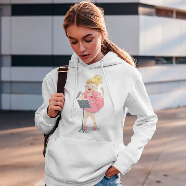 Pull À Capuche Fille chantant (Créateur téléchargé)