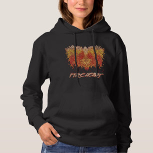 Pull À Capuche Fireheart Phoenix Oiseau Feu Amour Mythique Magie
