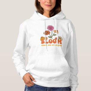 Pull À Capuche Fleur Où vous êtes planté