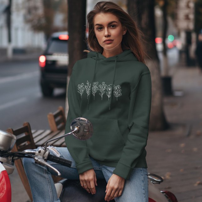 Pull À Capuche Fleur sauvage doux (Créateur téléchargé)