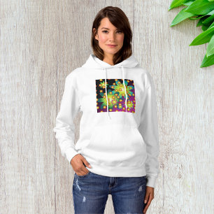 Pull À Capuche Fleurs colorées rétro