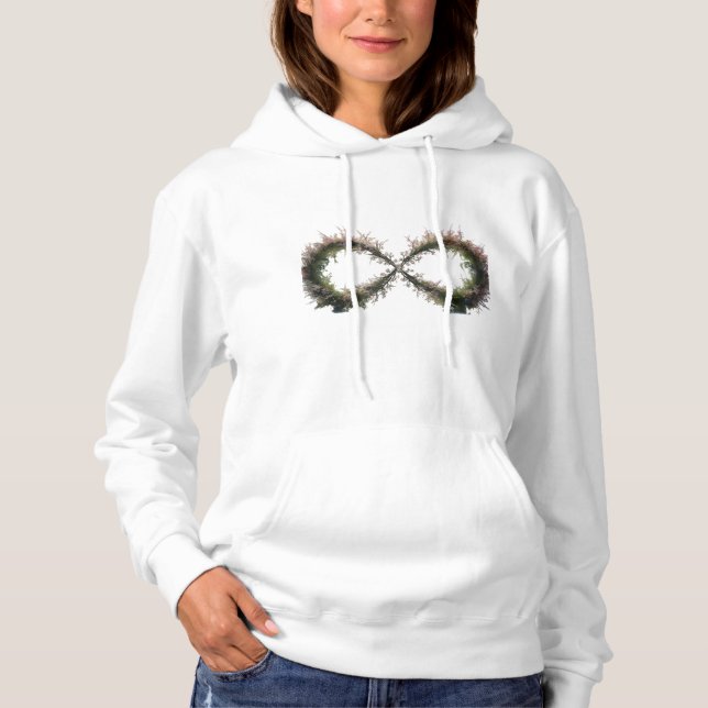 Pull À Capuche Floral Infinity Basic Hoded Sweatshirt - Éternel (Devant)