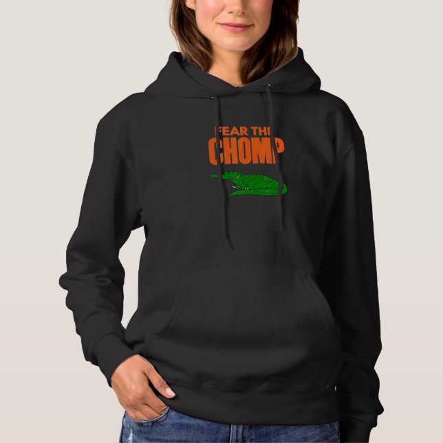 Pull À Capuche Floride Craindre Le Gator Du Chomp (Devant)