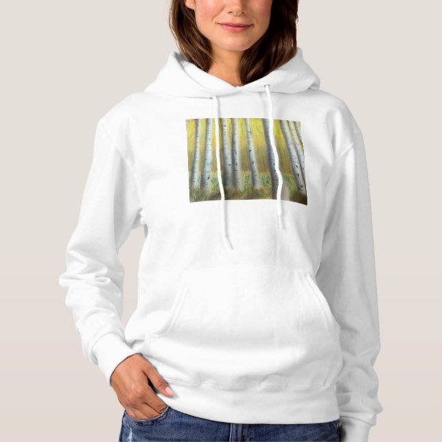 Pull À Capuche forêt de bouleaux (Devant)