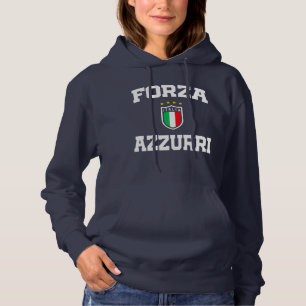 Pull À Capuche Forza Azzurri Italia Jersey 2021 Funs T-S