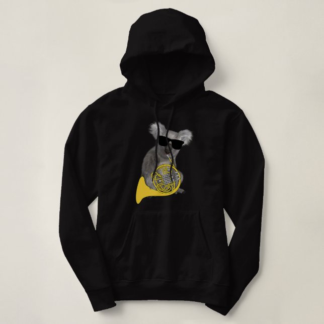 Pull À Capuche Funny Koala Wearing (Design devant)