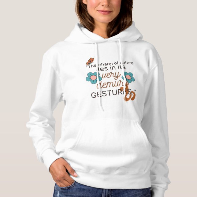 Pull À Capuche Gestes Très Discrets - Gen Z 2026, Femmes Blanches (Devant)