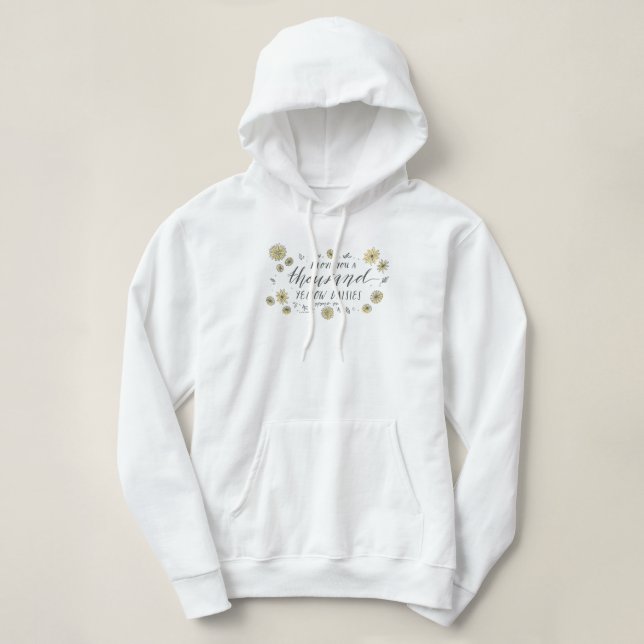 Pull À Capuche Gilmore Girls | Mille Mille Marguerites Jaunes (Design devant)