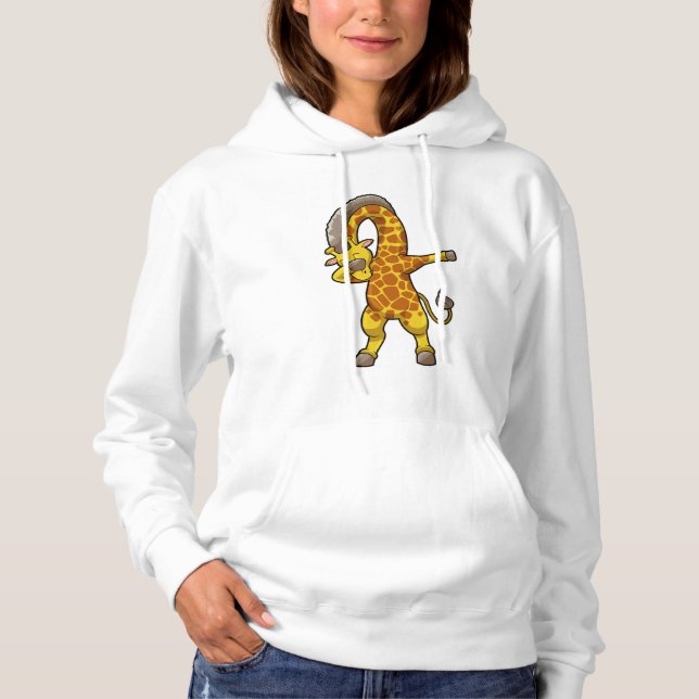 Pull À Capuche Giraffe à Hip hop Dance Dab (Devant)