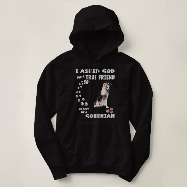 Pull À Capuche Golden Retriever Husky Chien Citer Maman Papa Prin (Design devant)