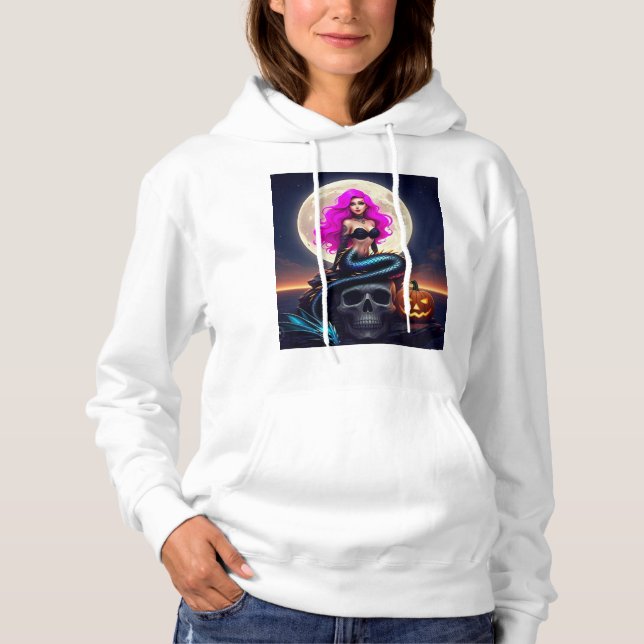 Pull À Capuche Goth/Punk Mermaid  (Devant)