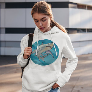 Pull À Capuche Grand requin blanc