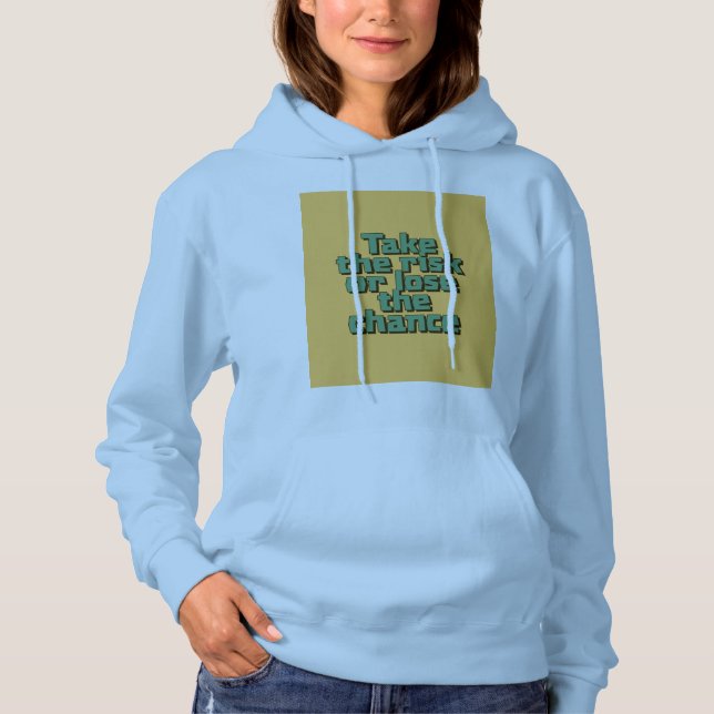 Pull À Capuche Graphique féminin inspirant (Devant)