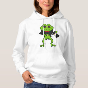 Pull À Capuche Grenouille en magicien avec baguette magique & Cas
