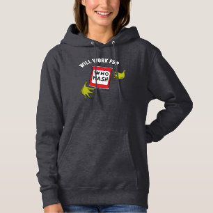 Pull À Capuche Grinch Classique   Travaillera pour Qui Hachis Cit