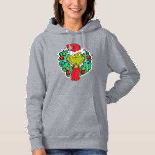 Pull À Capuche Grinch   Couronne de Noël