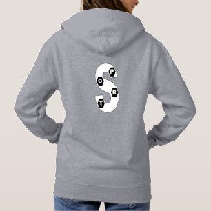 Pull à capuche gris femme DESIGN SPORT