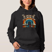 Groovy Cats Retro Rainbow Design