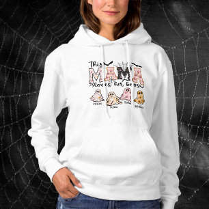 Pull À Capuche Halloween éffrayante Mama aime ses livres Graphiqu