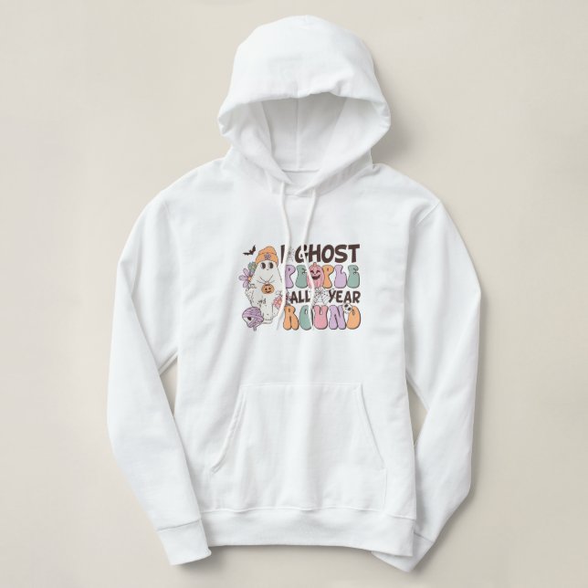 Pull À Capuche Halloween I Ghost People (Design devant)