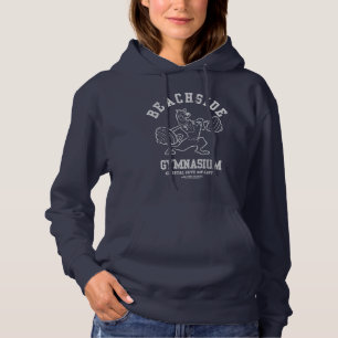 Pull À Capuche Haltérophilie "de gymnase près de la plage" de