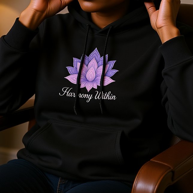 Pull À Capuche Harmonie Au Sein De Lotus Mandala (Créateur téléchargé)