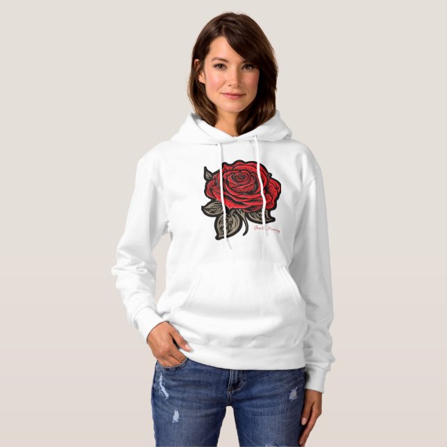 Pull À Capuche Harmonie de Scarlet (Devant entier)