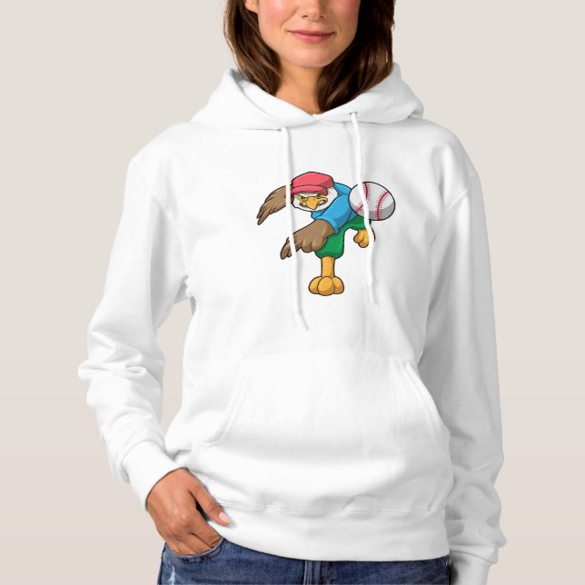 Pull À Capuche Hawk au baseball avec batte de baseball (Devant)