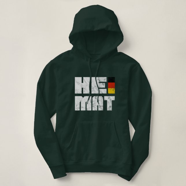 Pull À Capuche Heimat, Allemagne, Allemagne Accueil, Patrie (Design devant)