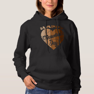 Pull À Capuche Heureuse Sainte-Valentin Melatonin Heart Black His