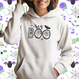 Pull À Capuche Hey & Bye Boo Halloween Bat et Web