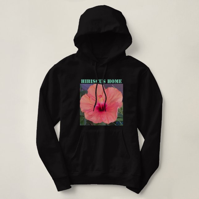 PULL À CAPUCHE HIBISCUS HOME (Design devant)