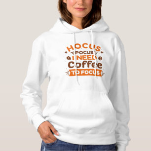 Pull À Capuche Hocus Pocus J'Ai Besoin De Café Pour Me Concentrer