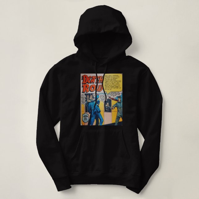 Pull À Capuche Hommes Femmes Dans La Rangée De Décès Enregistreme (Design devant)