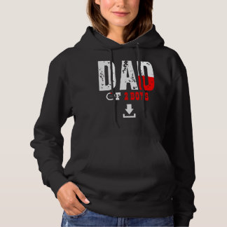 Pull À Capuche Hommes Papa De 2 Garçons Père Ou Grand-Père De 2 E