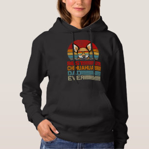 Pull À Capuche Hommes Vintage Rétro Meilleur Chihuahua Papa Jamai