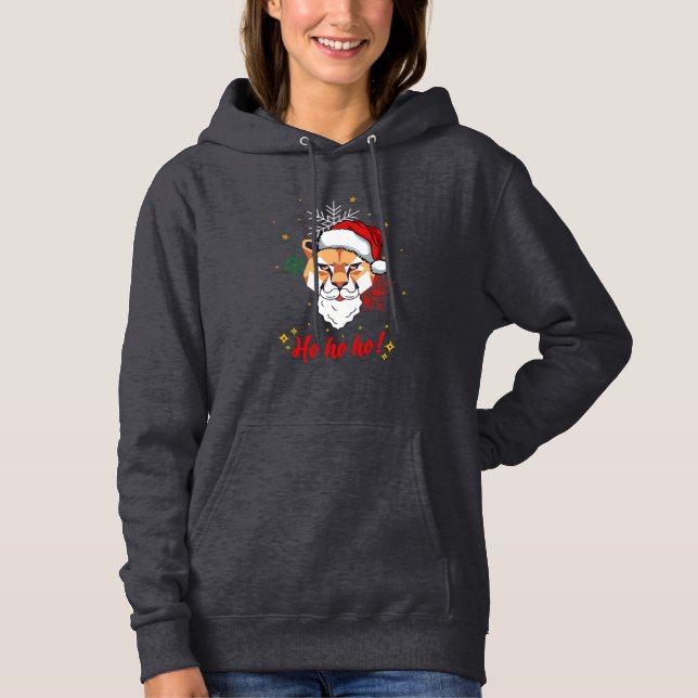 Pull À Capuche hoodie animal ho ho ho  (Devant)