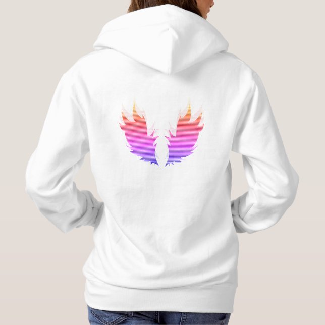 Pull À Capuche Hoody des ailes rétro (Dos)