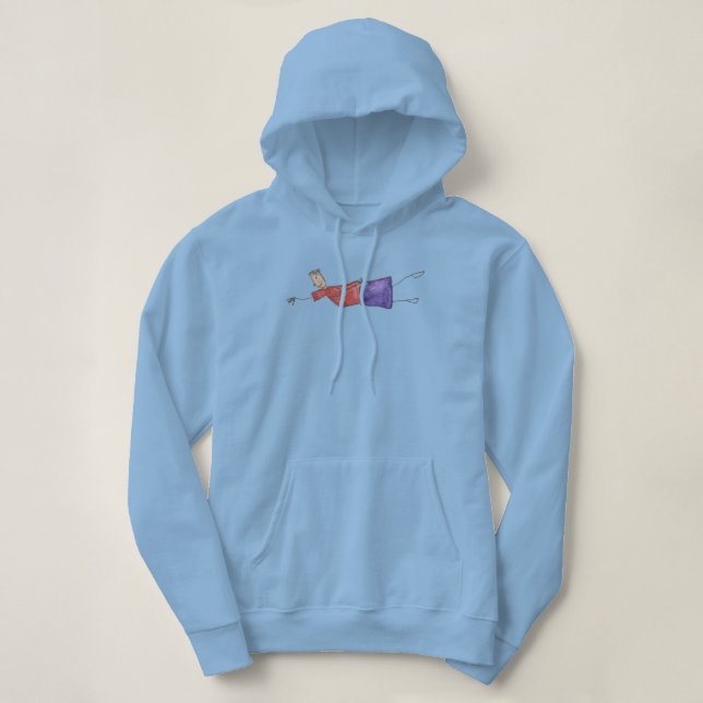 Pull À Capuche Hoody sweatshirt with Flying Joanna (Design devant)
