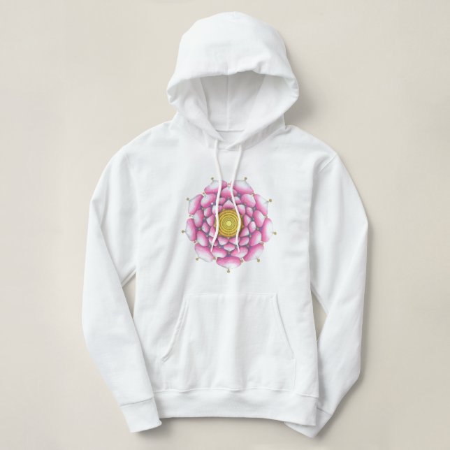 Pull À Capuche Hoody with hand-drawn mandala design  (Design devant)
