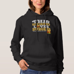 Pull À Capuche Horoscope SIGNE Zodiaque Scorpio Aime Burger