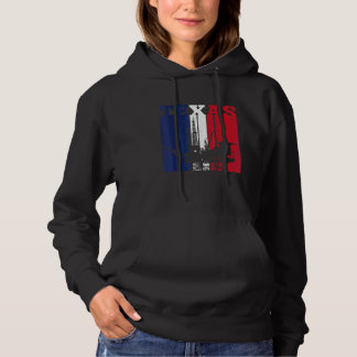 Pull À Capuche Huile Rig Texas Us Drapeau Huilfield Travailleur F