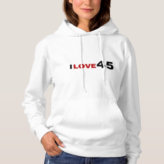 Pull À Capuche I Love 45 (Devant)