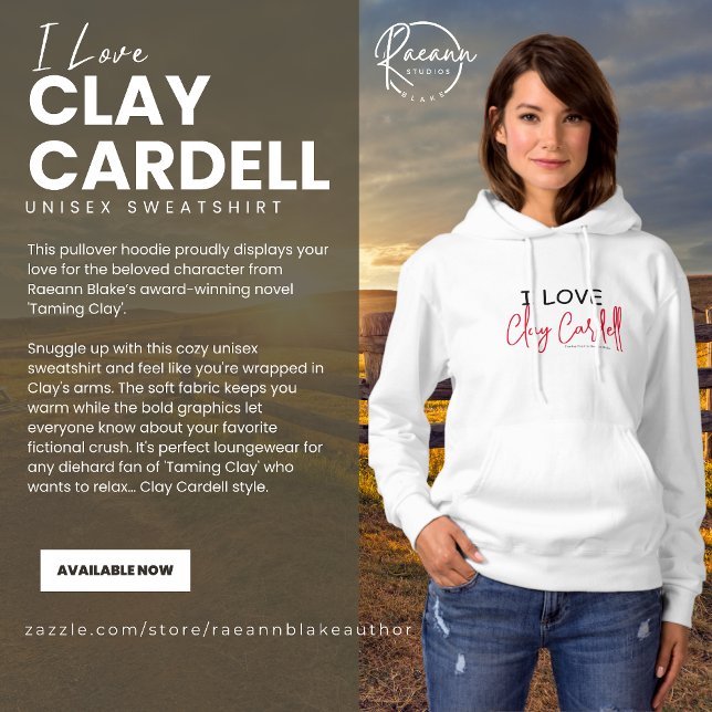 Pull À Capuche I Love Clay Cardell Basic Unisex Sweatshirt (Créateur téléchargé)