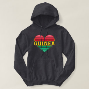 Pull À Capuche I Love Guinée, Coeur guinéen