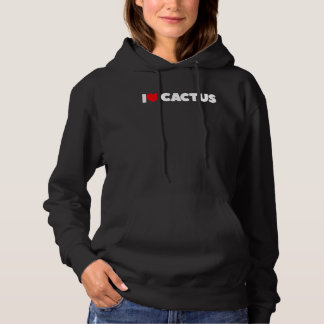 Pull À Capuche I Love Heart Cactus