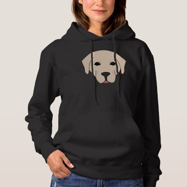 Pull À Capuche Illustration de chien Labrador Retriever (Devant)