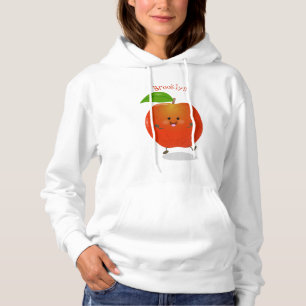 Pull À Capuche Illustration de dessin animé sur la pomme de danse