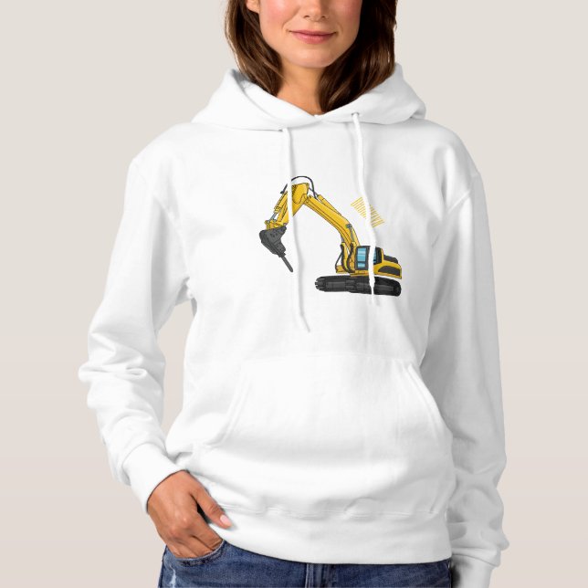 Pull À Capuche Illustration de la pelle de rupture (Devant)