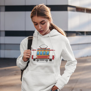 Pull À Capuche Illustration du tramway rétro